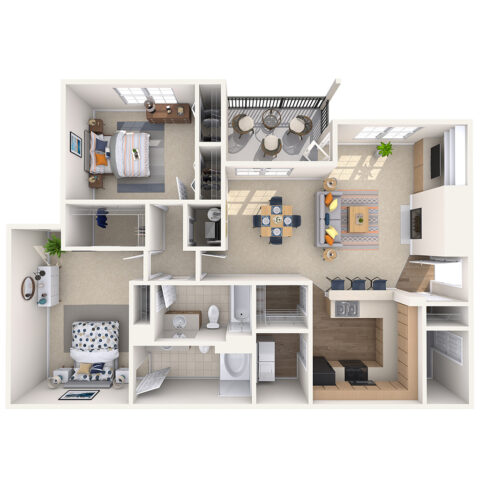 B2A floor plan